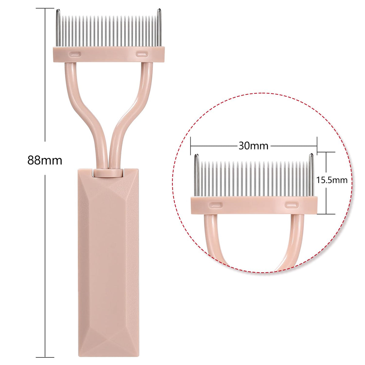 Arc-Designed Eyelash Comb